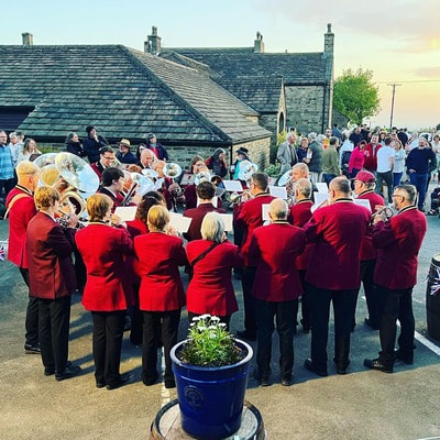 Brass Band Playing in Lydgate Competition